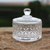 تصویر قندان و نقل خوری بلور وارداتی اورجینال طرح تایملس و الیسا - مدل الیسا 