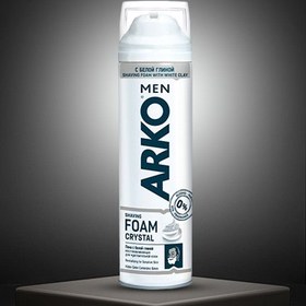 تصویر فوم اصلاح CRYSTAL حجم 200میل آرکو ا Arko Crystal Shaving Foam 200 ml Arko Crystal Shaving Foam 200 ml