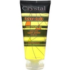 تصویر ژل حالت دهنده مو بسیار قوی فشن استودیو کریستال Fashion Studio Extra Hard Hair Styling Gel Crystal