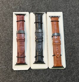 تصویر بند اپل واچ چرم پوست ماری iBand Leather band 