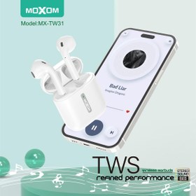 تصویر هندزفری بلوتوثی موکسوم MoXoM MX-TW31 