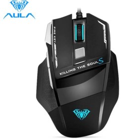 تصویر موس گیمینگ AULA S12 AULA S12 Side Button Programmable Wired Gaming Mouse Optical Rainbow Backlit 4800DPI