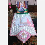 تصویر چادر جشن عبادت و پک جشن تکلیف دخترانه مخمل سایز145 