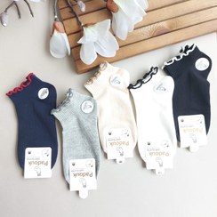 تصویر جوراب مچی زنانه طرح لب دالبری پادوک - سفید Dalberry Paddock Lip Design Womens Ankle Socks