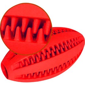 تصویر اسباب بازی دندانی مدل توپ راگبی ا Dental Rugby Toy Ball Dental Rugby Toy Ball