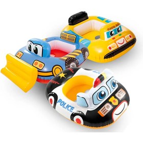 تصویر شناور بادی کودک اینتکس مدل 59586 طرح ماشین پلیس 