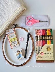 تصویر پک کامل وسایل شماره دوزی 