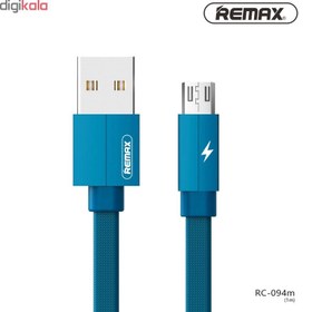 تصویر کابل تبدیل USB به microUSB ریمکس مدل Kerolla RC-094m طول 1 متر 