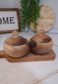 تصویر قندان چوبی طرح۲ 