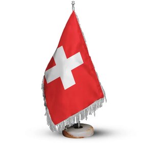 تصویر پرچم رومیزی و تشریفات کشور سوئیس کد P514 