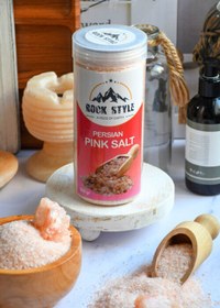 تصویر نمک صورتی آسیاب شده 