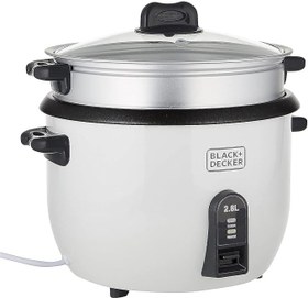 تصویر پلوپز بلک اند دکر مدل RC2850 Black & Decker RC2850 1100W 2.8 L 11.8 Cup Rice Cooker