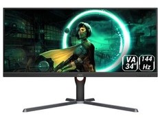 تصویر مانیتور 34 اینچ گیمینگ ای او سی مدل AOC U34G3XM AOC U34G3XM 34 Inch VA WQHD Flat Gaming Monitor