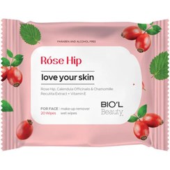 تصویر دستمال مرطوب آرایشی بیول Rose Hip 