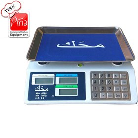 تصویر ترازو فروشگاهی محک مدل MHK-S40 ظرفیت ۴۰ کیلوگرم با کیبورد استیل 