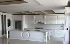 تصویر کابینت آشپزخانه مدل انزو پلی اورتان و پلیشی 