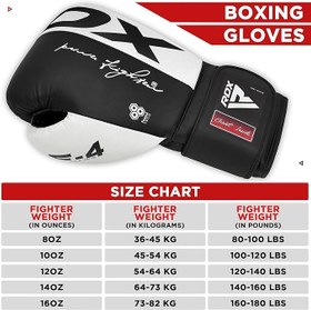 تصویر RDX : دستکش حرفه ای بوکس برند RDX اورجینال RDX Boxing Gloves, Maya Hide Leather Training Gloves 