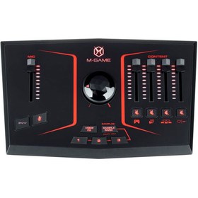 تصویر کارت صدا M-AUDIO M-Game Solo M-Audio M-Game SOLO USB Streaming Mixer/Interface with LED Lighting, Voice FX, and Sampler