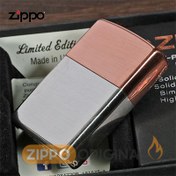 تصویر فندک زیپو مس و نقره مدل 48695 Bimetal ct 