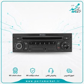 تصویر پخش خودرو پژو مدل PG-206 سایز ۲ دین با بلوتوث 
