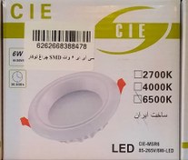 تصویر چرﺍﻍ ﺗﻮکار ﺍﺱ ﺍﻡ ﺩﻱ ﺳﻲ ﺁﻱ ﺍﻱ 6 وات مهتابی smd light