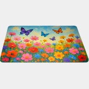 تصویر موس‌پد «پروانه‌ها و گُلها» کد: 6002 
