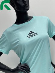تصویر تی شرت زنانه ADIDAS پلی استر تنفسی کد 01 - آبی روشن / L 