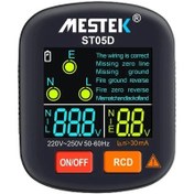 تصویر ارت سنج و تستر سوکت هوشمند مستک مدل ST05D 