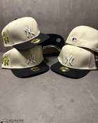 تصویر کلاه کپ فیت بک مشکی ساده NY 