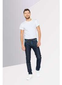 تصویر شلوار جین مردانه D-Strukt مدل اسلیم فیت ساده و کشی، آبی برند diesel Men D-Strukt Slim Fit Plain Stretchable Jeans, Blue