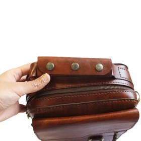 تصویر کیف دوشی چرم مدل آلنو 
