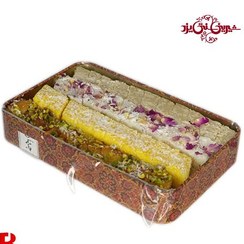 تصویر چهار لوز کوچک شیرینی سنتی یزد وزن 400 گرم 