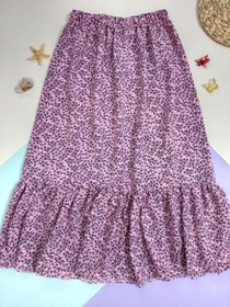 تصویر دامن کرپ پفکی (کد 1455) 