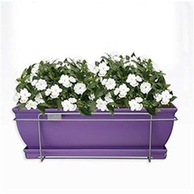 تصویر نرده آویز فلزی گلدان 