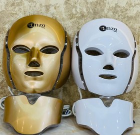 تصویر ماسک ال ای دی نقابی نور درمانی صورت برند انزو LED facial mask Enzo Italy ا LED facial mask Enzo Italy LED facial mask Enzo Italy