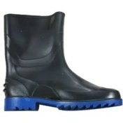 تصویر چکمه کوتاه مردانه سهند مشکی زیره آبی شهپر 