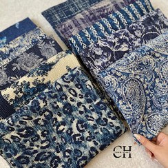 تصویر شال پلیسه پک سورمه ای بسته10طرحی کد ps38 (عمده) 