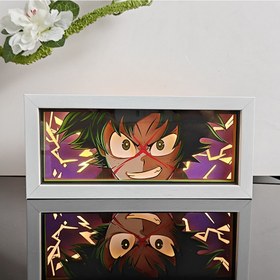 تصویر تابلو لایت باکس انیمه ای دکو | My Hero Academia Overlay Deku Light Box 