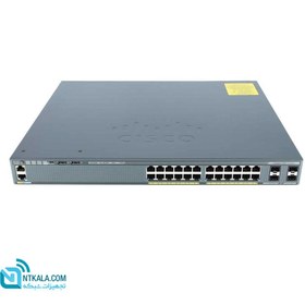 تصویر سوئیچ شبکه سیسکو 24 پورت WS-C2960X-24PS-L  (استوک) Cisco WS C2960X 24PS L Switch