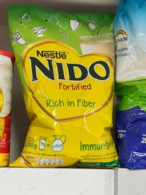 تصویر شیر نیدو پاکتی غنی شده نیدو NIDO با فیبر بالا وزن 2250 گرم اصل 