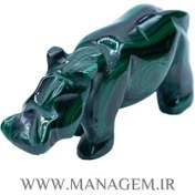 تصویر مجسمه کرگردن مالاکیت 