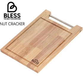 تصویر تخته گوشت متوسط دسته استیل Bless 