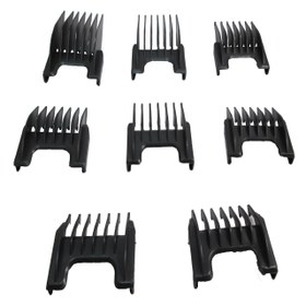 تصویر ست شانه 8 عددی ماشین اصلاح موزر کد 0016 Set of 8 combs for Moser shaver code 0016