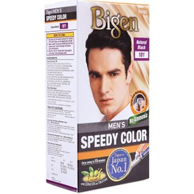 تصویر رنگ مو مردانه بیگن شماره 101 ا Bigen Men's Speedy Color No 101 Bigen Men's Speedy Color No 101
