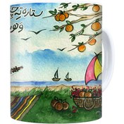 تصویر ماگ ترمه طراحان ایده مدل ونوشه کد trm133 