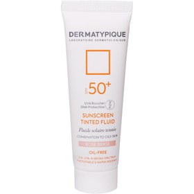 تصویر ضد آفتاب فاقد چربی فلوئیدی SPF50+ درماتیپیک 50 میلی لیتر-رز بژ 