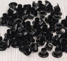 تصویر حلقه پانچ مشکی سایز04(بسته ۵۰ تایی) 