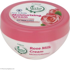 تصویر کرم مرطوب کننده آردن هرباسنس مدل British Rose &amp; Milk وزن 150 گرم 