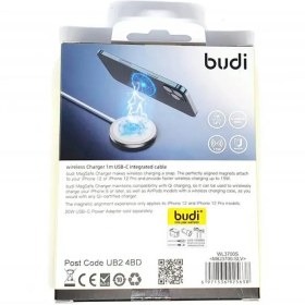 تصویر شارژر بی سیم 10 واتی BUDI M8J3700 SLV 