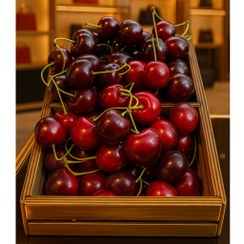 تصویر میوه مصنوعی گیلاس درجه یک وارداتی (سنگین و باکیفیت) 